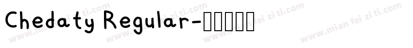 Chedaty Regular字体转换